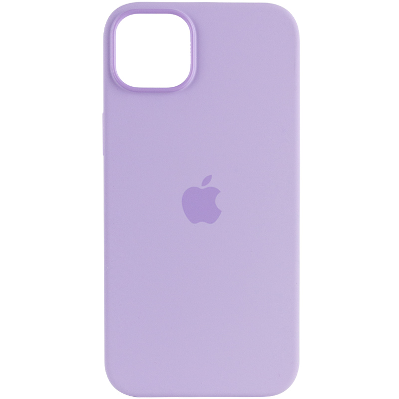 Чохол Silicone case (AAA) full with Magsafe для Apple iPhone 14 Pro Max (6.7") (Бузковий / Lilac)