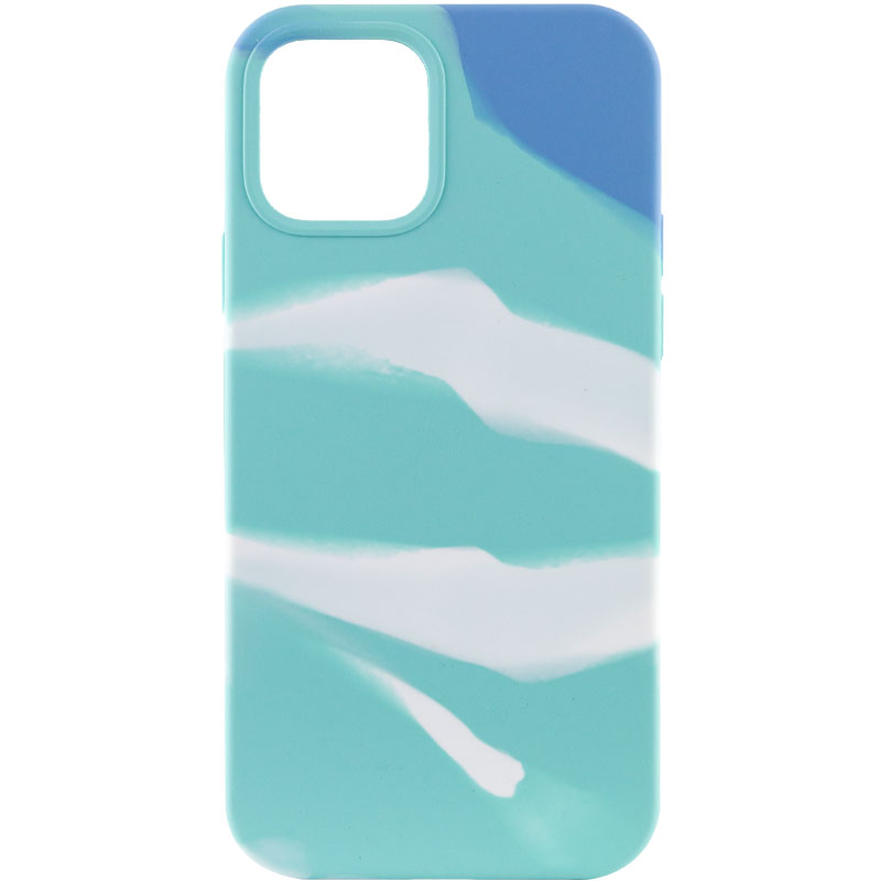 Чехол Silicone case full Aquarelle для Apple iPhone 13 (6.1