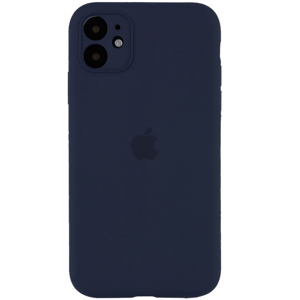 Чохол Silicone Case Full Camera Protective (АА) для Apple iPhone 11 (6.1") (Темно-синій / Midnight blue)