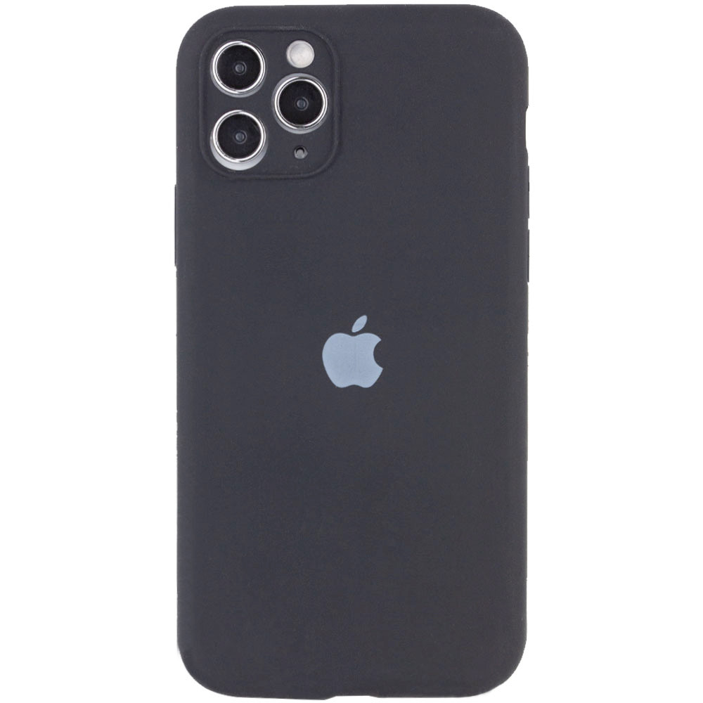 Чехол Silicone Case Full Camera Protective (AA) для Apple iPhone 11 Pro Max (6.5") (Серый / Dark Gray)