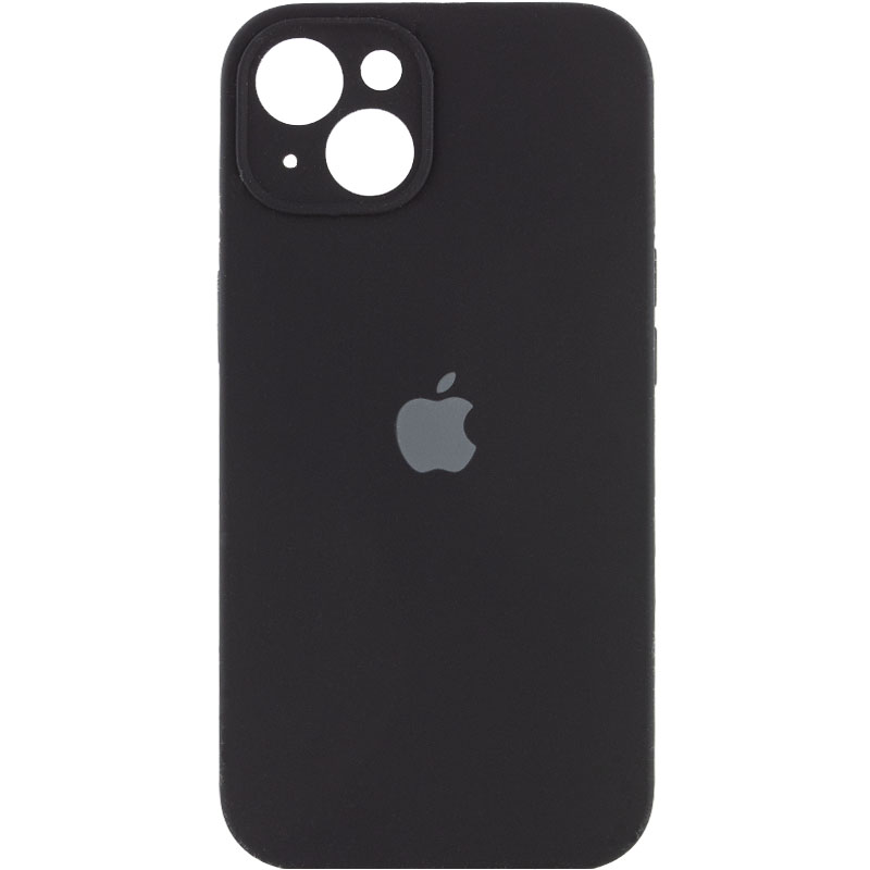 Чохол Silicone Case Full Camera Protective (АА) для Apple iPhone 13 (6.1") (Чорний / Black)