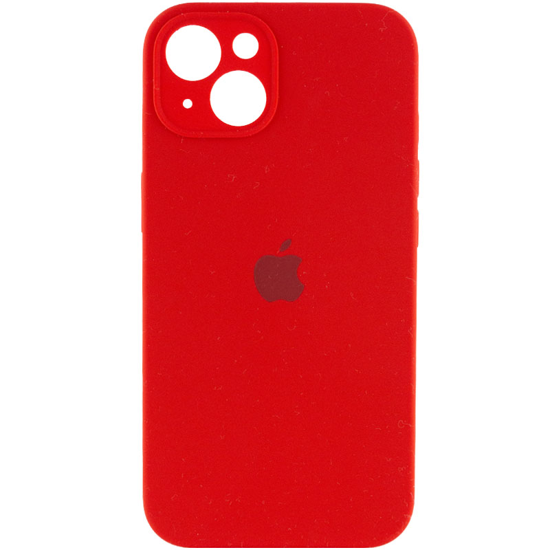 Чехол Silicone Case Full Camera Protective (AA) для Apple iPhone 13 (6.1") (Красный / Red)