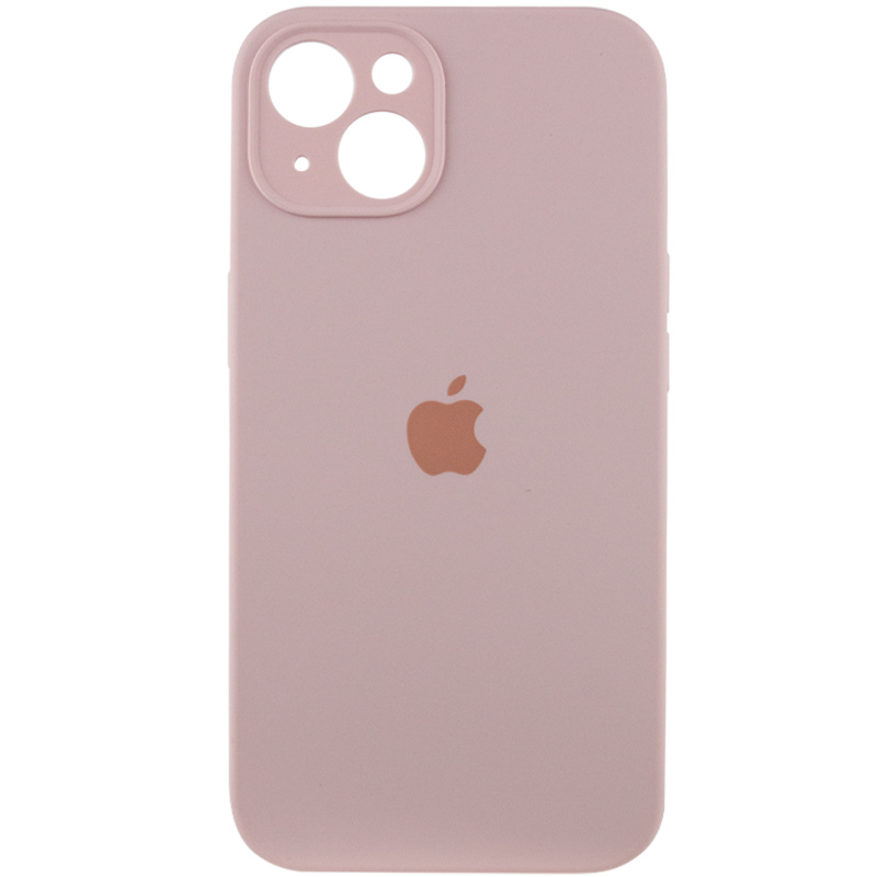 Чехол Silicone Case Full Camera Protective (AA) для Apple iPhone 13 (6.1") (Розовый / Chalk Pink)