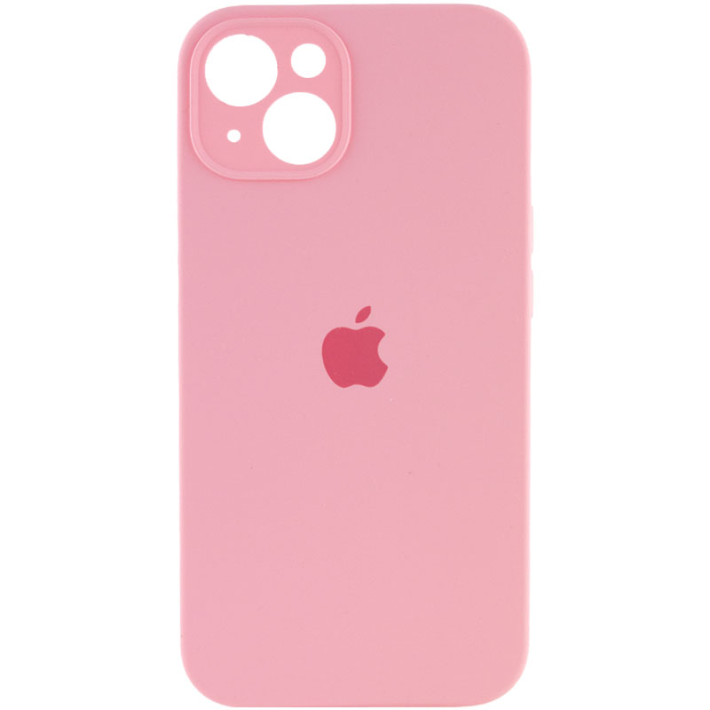 Чохол Silicone Case Full Camera Protective (АА) для Apple iPhone 13 (6.1") (Рожевий / Light pink)