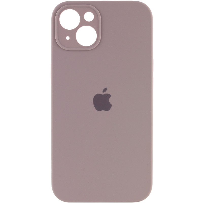 Чехол Silicone Case Full Camera Protective (AA) для Apple iPhone 13 (6.1") (Серый / Lavender)