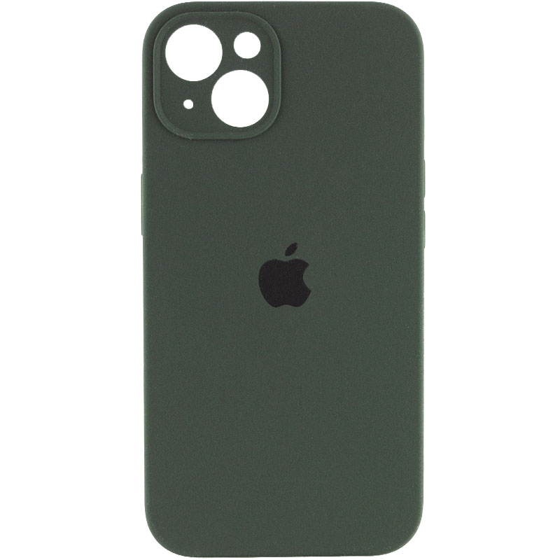 Чехол Silicone Case Full Camera Protective (AA) для Apple iPhone 13 (6.1") (Зеленый / Cyprus Green)