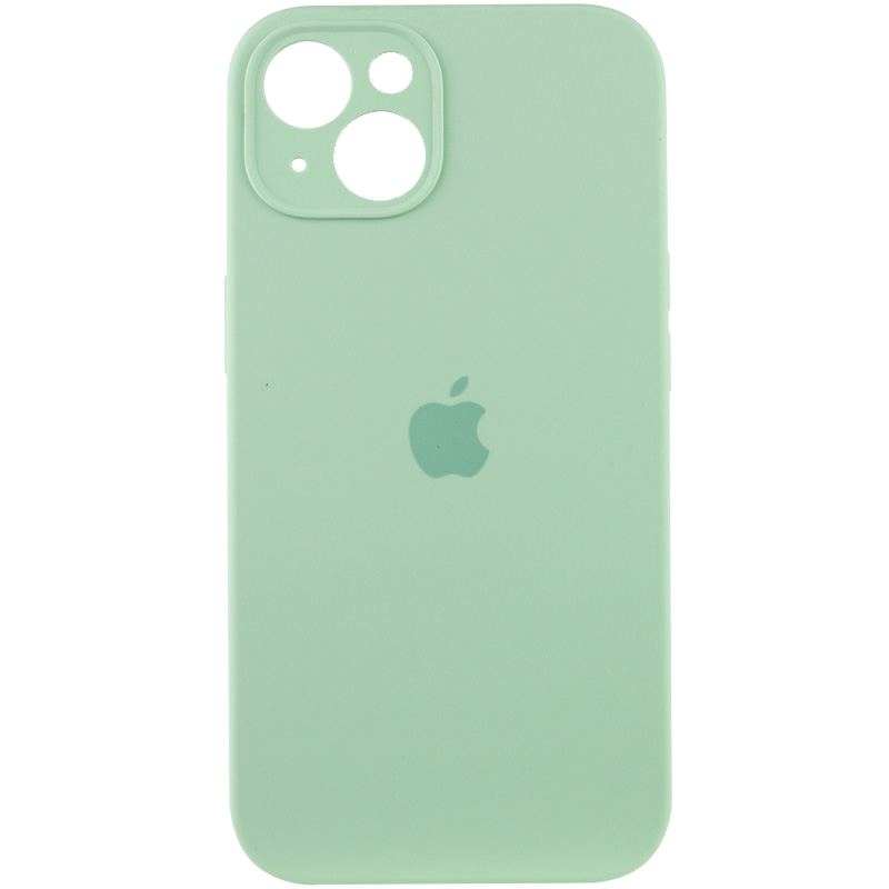 Чехол Silicone Case Full Camera Protective (AA) для Apple iPhone 13 (6.1") (Зеленый / Pistachio)