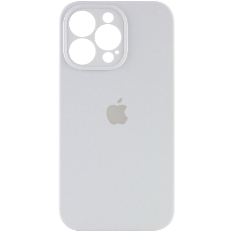 Чехол Silicone Case Full Camera Protective (AA) для Apple iPhone 13 Pro (6.1") (Белый / White)