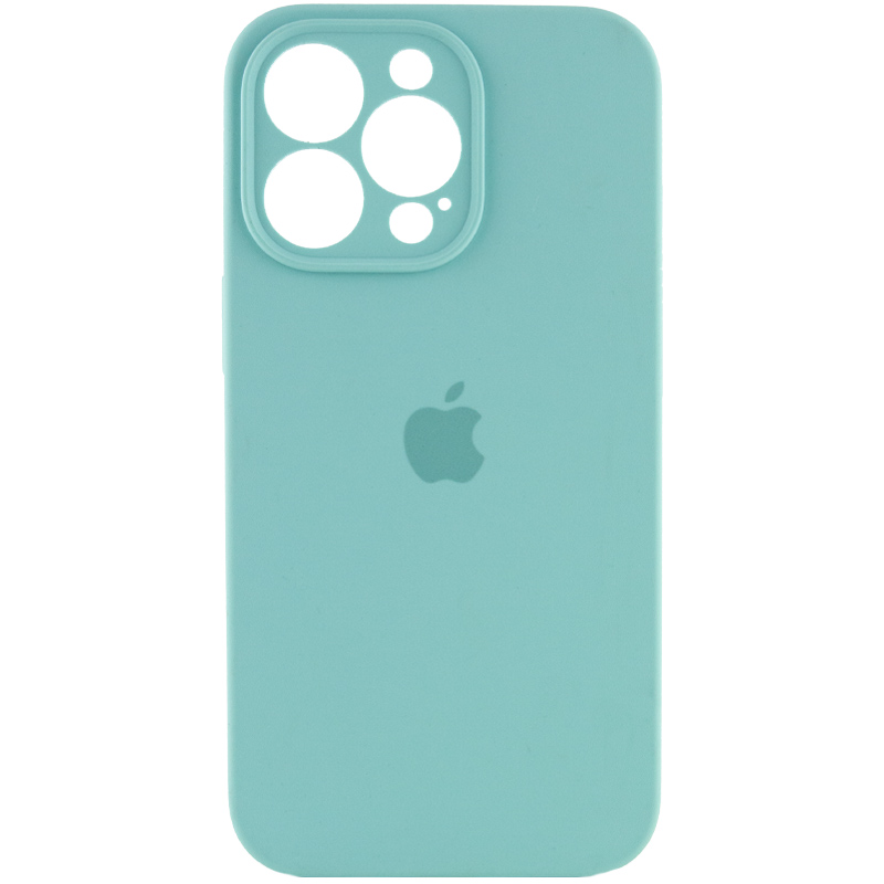 Чохол Silicone Case Full Camera Protective (АА) для Apple iPhone 13 Pro (6.1") (Бірюзовий / Marine Green)