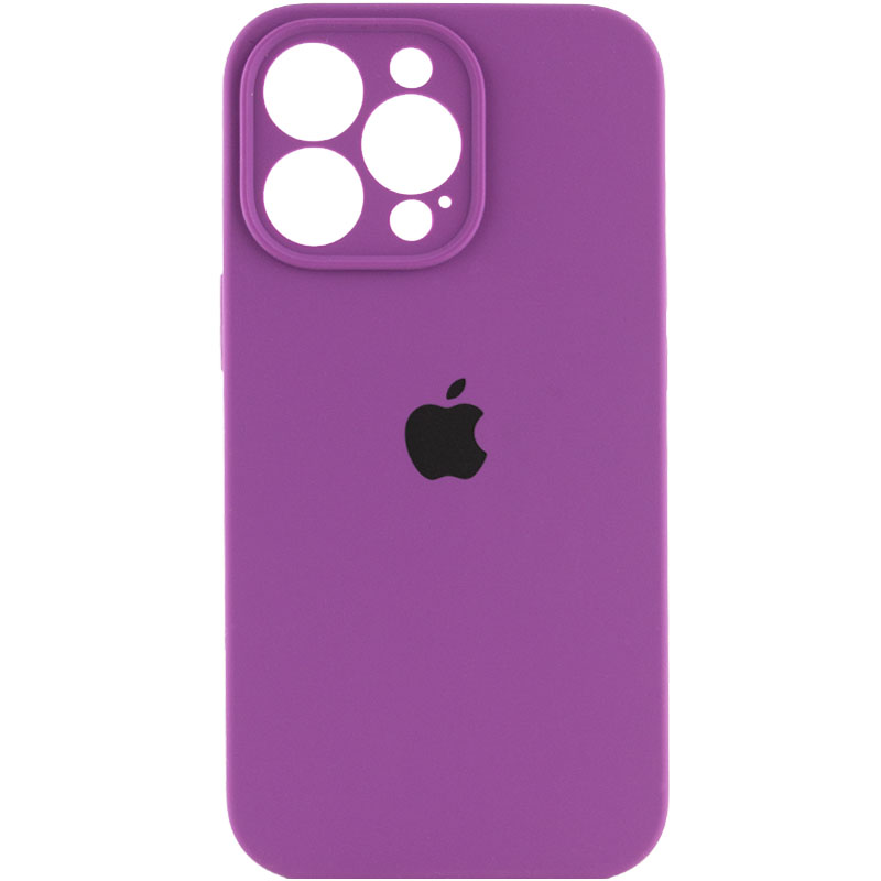 Чохол Silicone Case Full Camera Protective (АА) для Apple iPhone 13 Pro (6.1") (Фіолетовий / Grape)