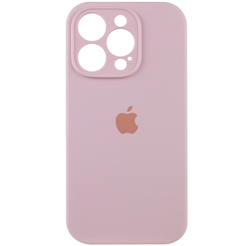 Чохол Silicone Case Full Camera Protective (АА) для Apple iPhone 13 Pro (6.1") (Рожевий / Chalk Pink)