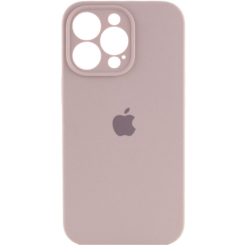 Чехол Silicone Case Full Camera Protective (AA) для Apple iPhone 13 Pro (6.1") (Серый / Lavender)