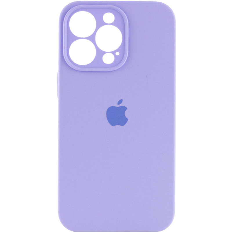 Чохол Silicone Case Full Camera Protective (АА) для Apple iPhone 13 Pro (6.1") (Бузковий / Dasheen)
