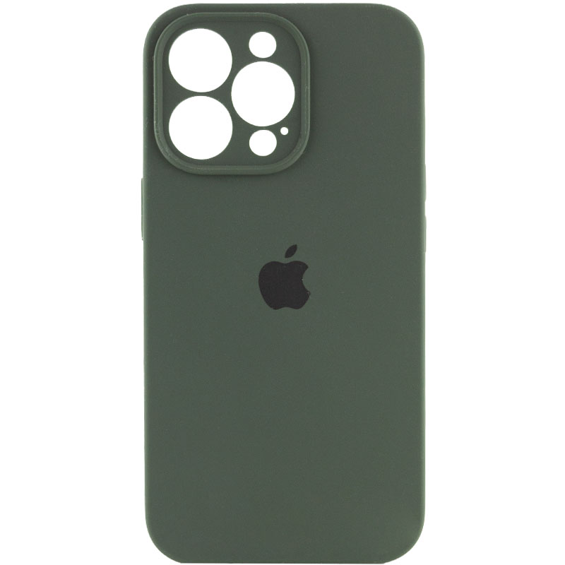 Чехол Silicone Case Full Camera Protective (AA) для Apple iPhone 13 Pro (6.1") (Зеленый / Cyprus Green)