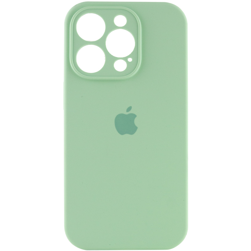 Чехол Silicone Case Full Camera Protective (AA) для Apple iPhone 13 Pro (6.1") (Зеленый / Pistachio)