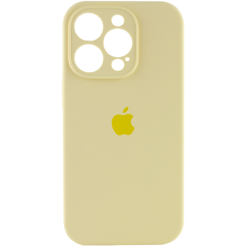 Чохол Silicone Case Full Camera Protective (АА) для Apple iPhone 13 Pro (6.1") (Жовтий / Mellow Yellow)