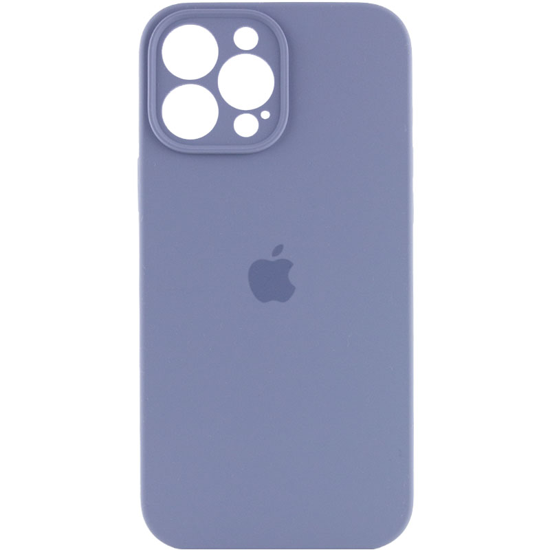 Чохол Silicone Case Full Camera Protective (АА) для Apple iPhone 13 Pro Max (6.7") (Сірий / Lavender Gray)