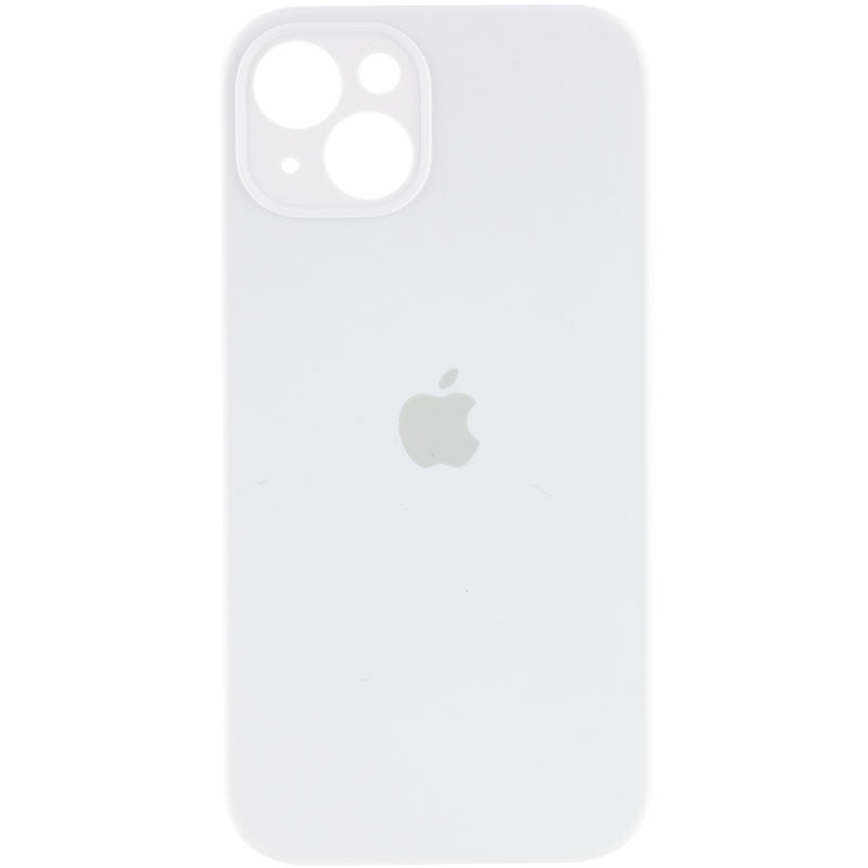 Чохол Silicone Case Full Camera Protective (АА) для Apple iPhone 14 (6.1") (Білий / White)