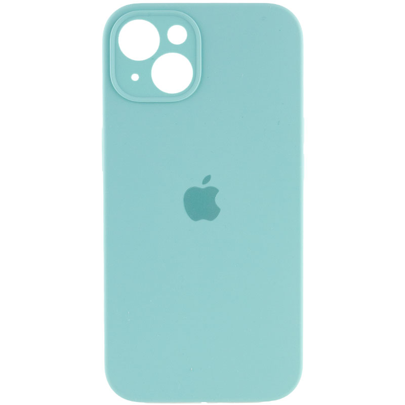 Чохол Silicone Case Full Camera Protective (АА) для Apple iPhone 14 (6.1") (Бірюзовий / Marine Green)