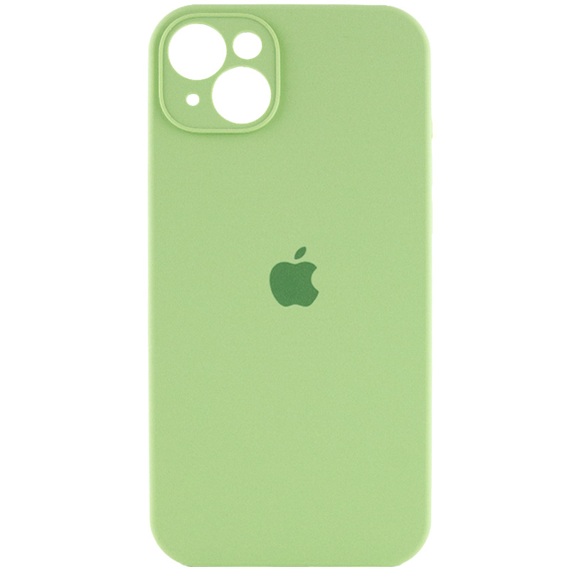 Чохол Silicone Case Full Camera Protective (АА) для Apple iPhone 14 (6.1") (М'ятний / Mint)