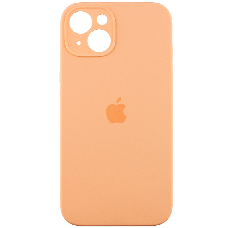 Чохол Silicone Case Full Camera Protective (АА) для Apple iPhone 14 (6.1") (Помаранчевий / Cantaloupe / PVH)