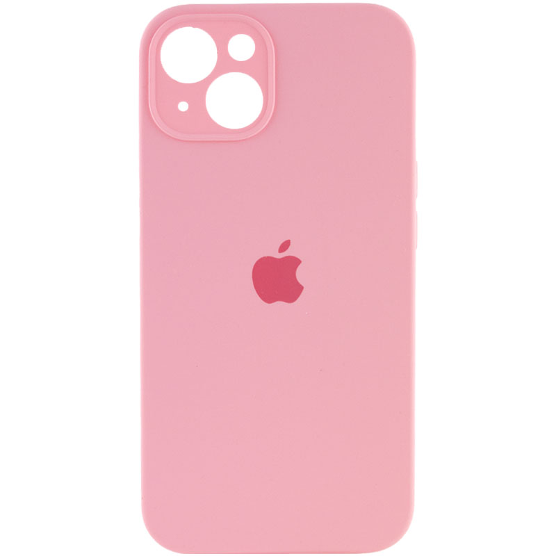 Чохол Silicone Case Full Camera Protective (АА) для Apple iPhone 14 (6.1") (Рожевий / Light pink)