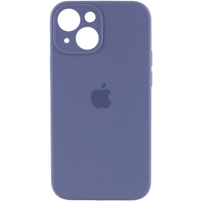 Чохол Silicone Case Full Camera Protective (АА) для Apple iPhone 14 (6.1") (Сірий / Lavender Gray)