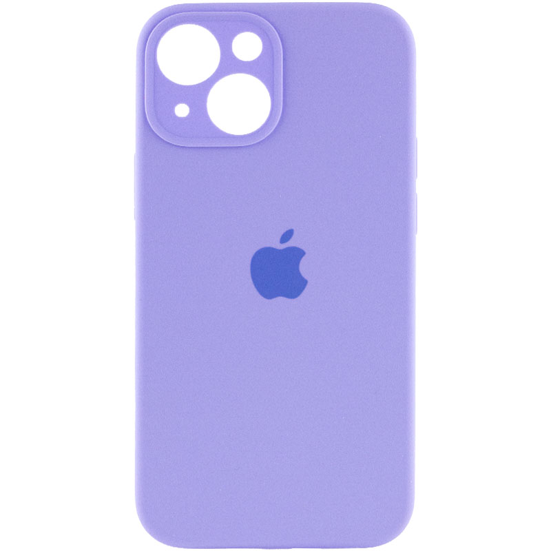 Чехол Silicone Case Full Camera Protective (AA) для Apple iPhone 14 (6.1") (Сиреневый / Dasheen)