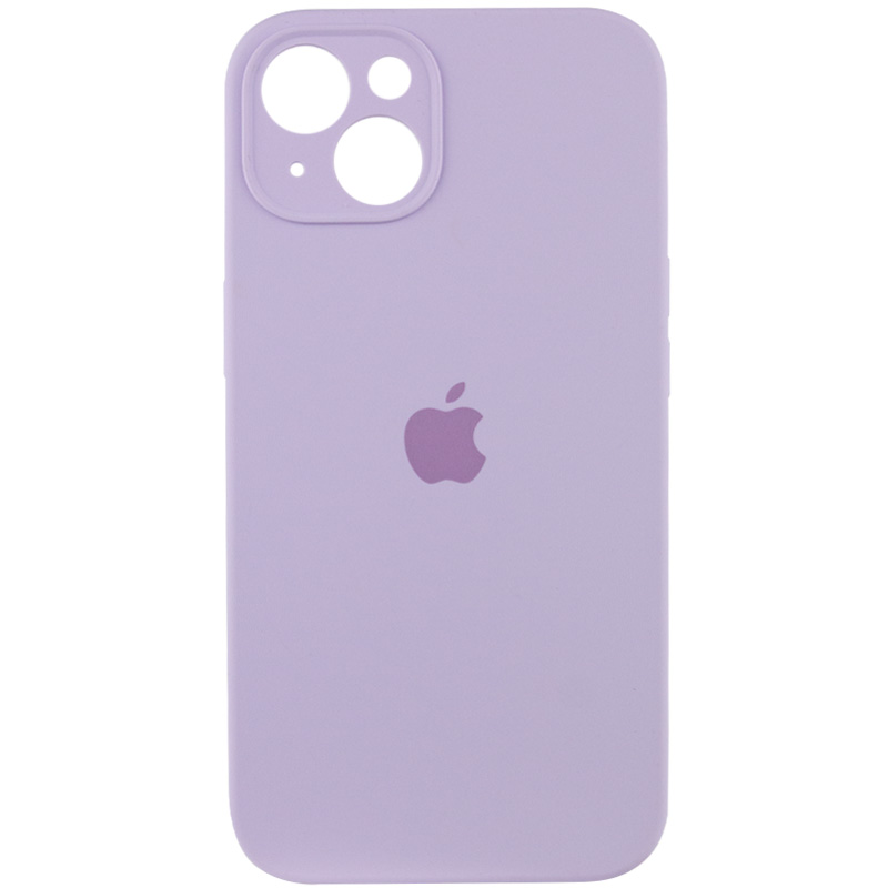 Чехол Silicone Case Full Camera Protective (AA) для Apple iPhone 14 (6.1") (Сиреневый / Lilac)