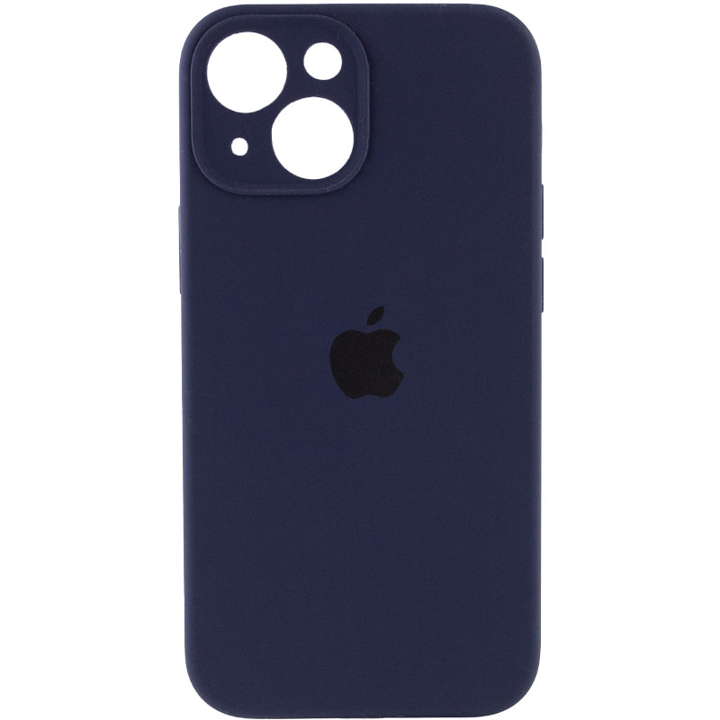 Чохол Silicone Case Full Camera Protective (АА) для Apple iPhone 14 (6.1") (Темно-синій / Midnight blue)