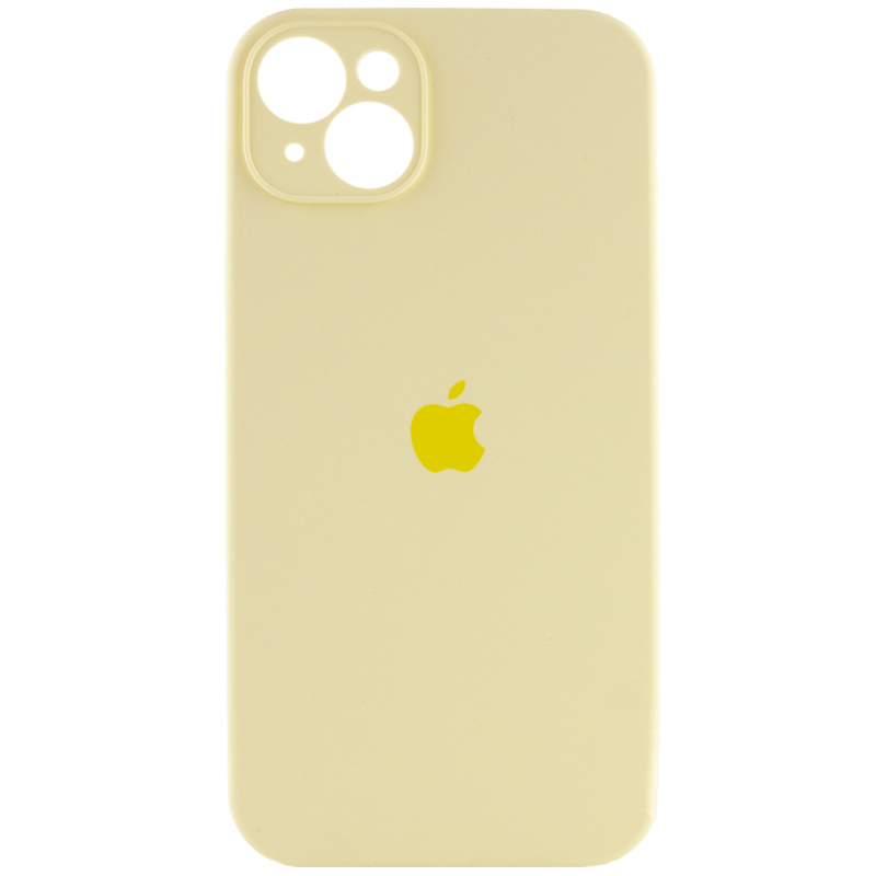 Чохол Silicone Case Full Camera Protective (АА) для Apple iPhone 14 (6.1") (Жовтий / Mellow Yellow)