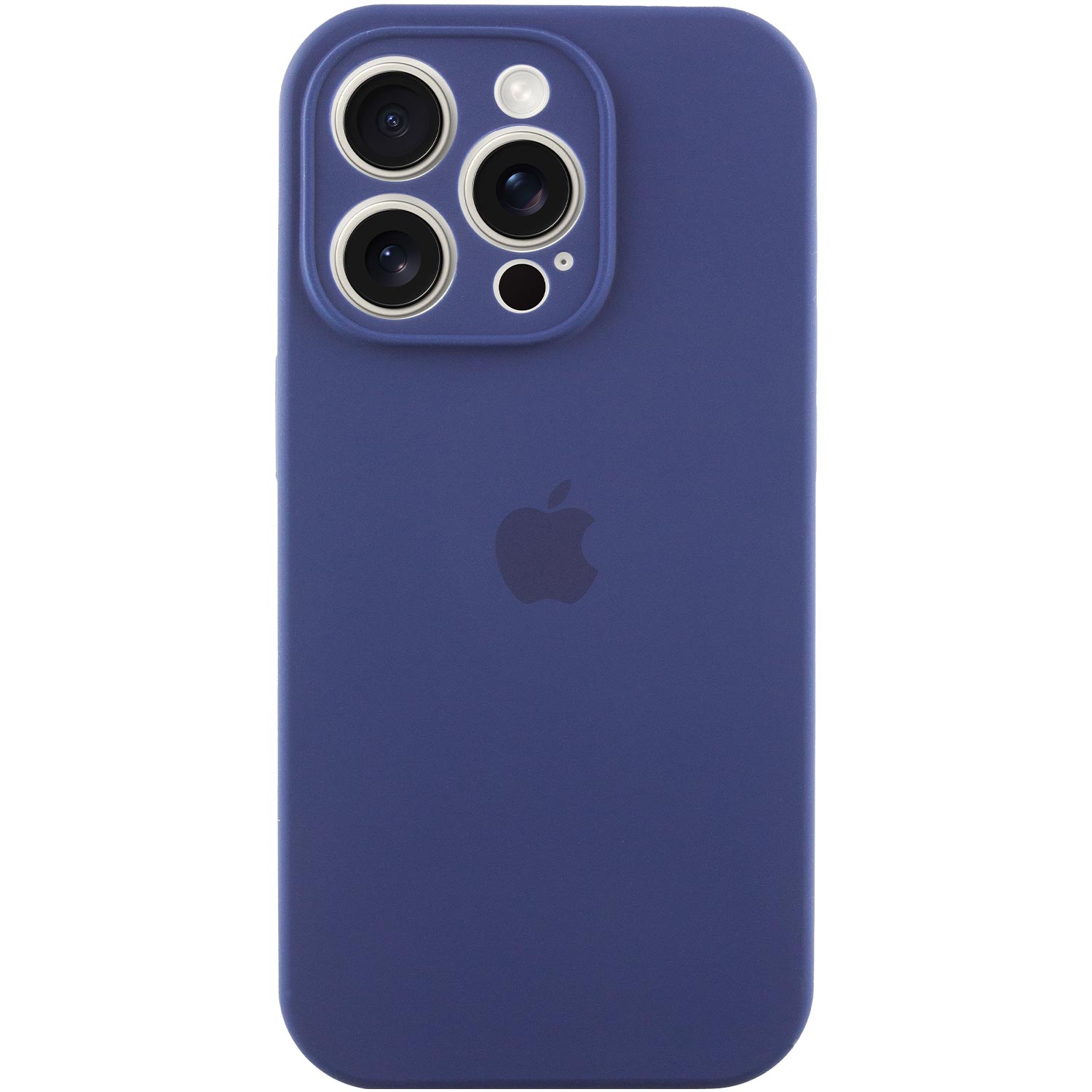 Чехол Silicone Case Full Camera Protective (AA) для Apple iPhone 14 Pro (6.1") (Синий / Deep navy / PVH)