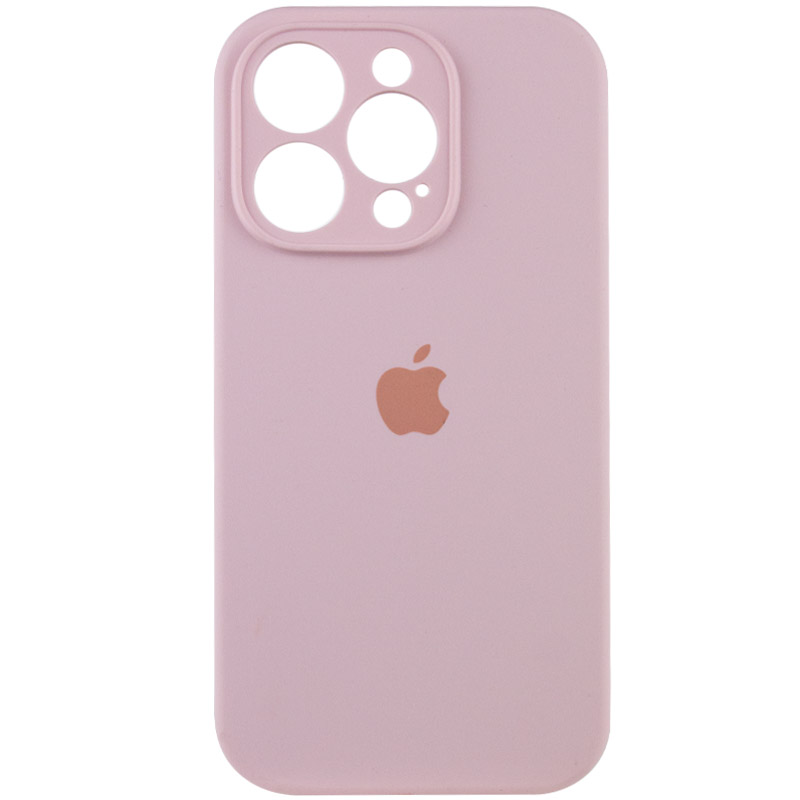 Чохол Silicone Case Full Camera Protective (АА) для Apple iPhone 14 Pro Max (6.7") (Рожевий / Chalk Pink)