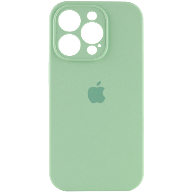 Чохол Silicone Case Full Camera Protective (АА) для Apple iPhone 14 Pro Max (6.7") (Зелений / Pistachio)