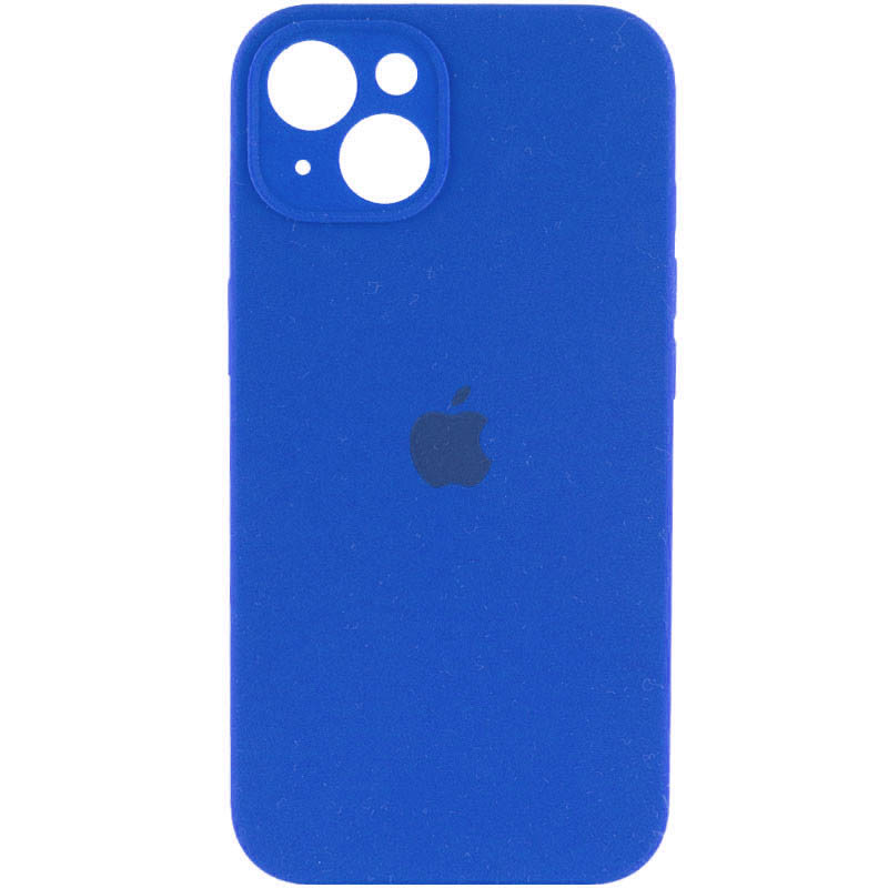 Чехол Silicone Case Full Camera Protective (AA) для Apple iPhone 15 (6.1") (Синий / Capri Blue)