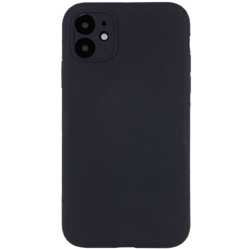 Чохол Silicone Case Full Camera Protective (AA) NO LOGO для Apple iPhone 12 (Чорний / Black)