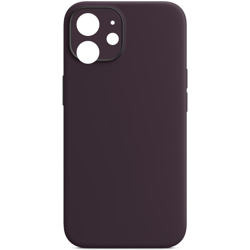 Чохол Silicone Case Full Camera Protective (AA) NO LOGO для Apple iPhone 12 (Фіолетовий / Elderberry)