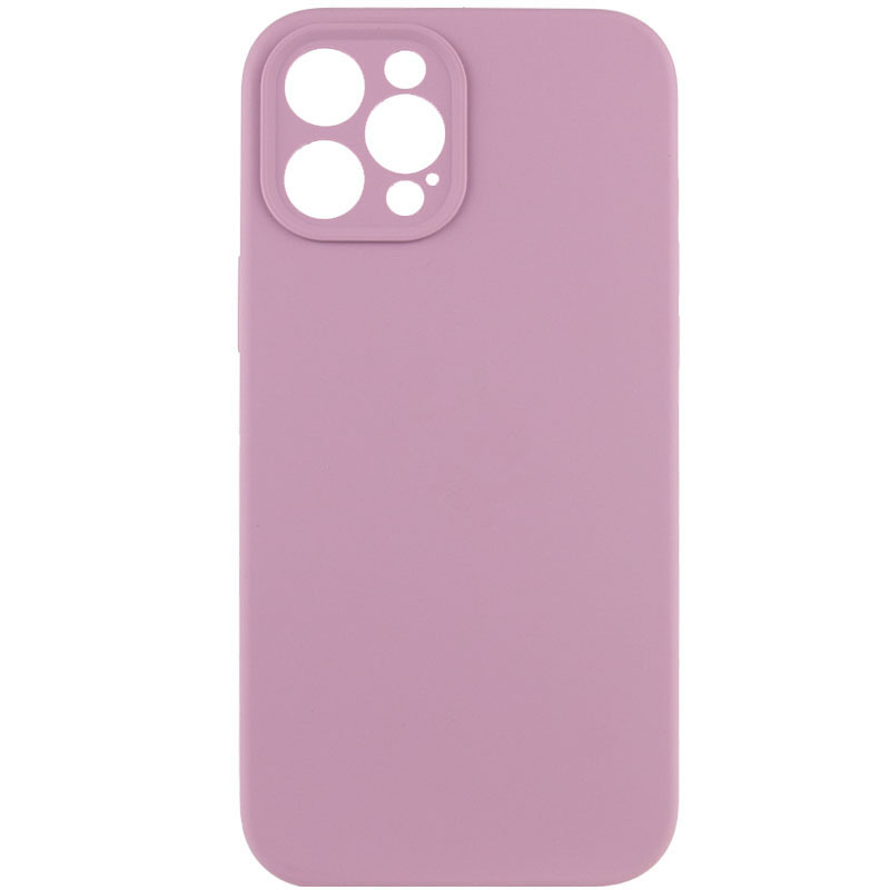Чехол Silicone Case Full Camera Protective (AA) NO LOGO для Apple iPhone 12 Pro Max (6.7") (Лиловый / Lilac Pride)