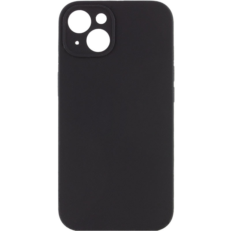 Чехол Silicone Case Full Camera Protective (AA) NO LOGO для Apple iPhone 13 (6.1") (Черный / Black)