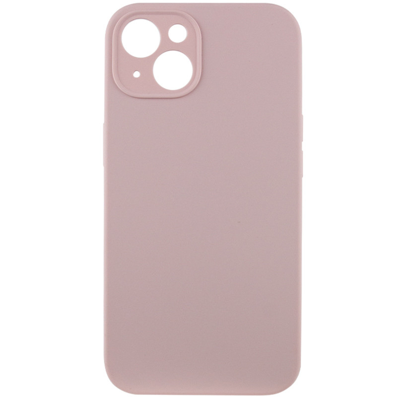 Чехол Silicone Case Full Camera Protective (AA) NO LOGO для Apple iPhone 13 (6.1") (Розовый / Chalk Pink)
