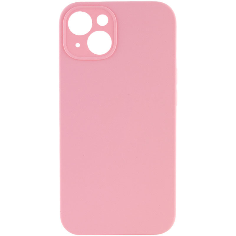 Чохол Silicone Case Full Camera Protective (AA) NO LOGO для Apple iPhone 13 (6.1") (Рожевий / Light pink)