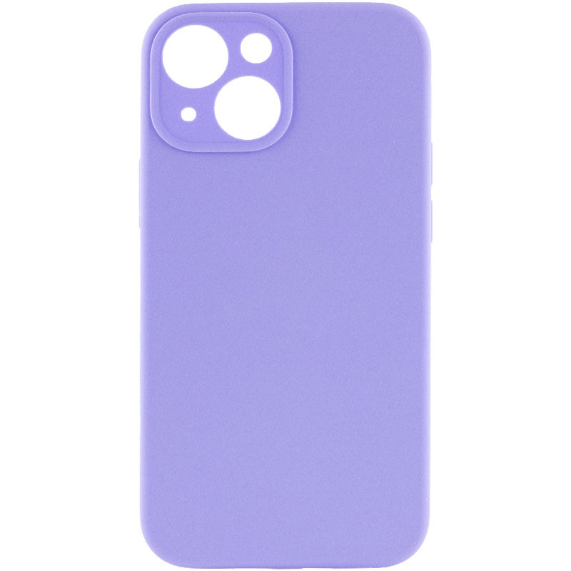 Чохол Silicone Case Full Camera Protective (AA) NO LOGO для Apple iPhone 13 (6.1") (Бузковий / Dasheen)