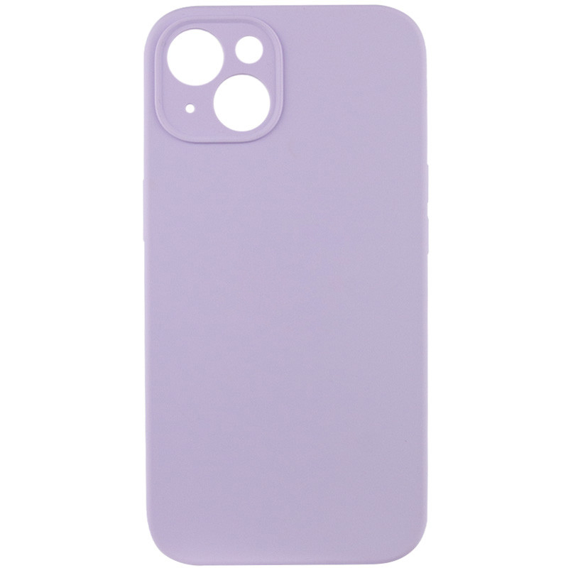 Чехол Silicone Case Full Camera Protective (AA) NO LOGO для Apple iPhone 13 (6.1") (Сиреневый / Lilac)