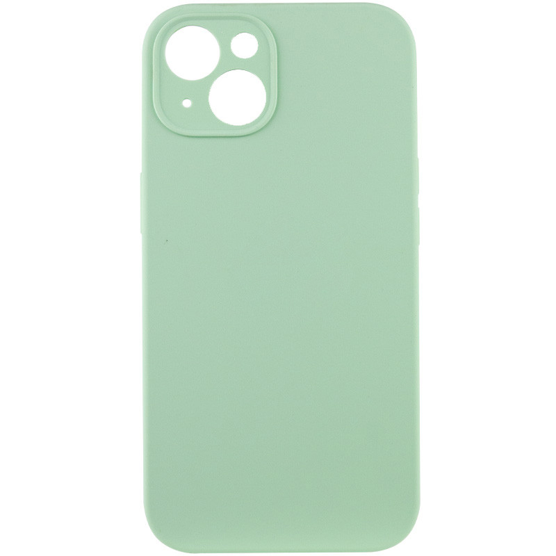 Чохол Silicone Case Full Camera Protective (AA) NO LOGO для Apple iPhone 13 (6.1") (Зелений / Pistachio)