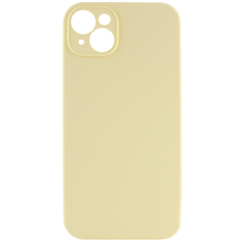 Чохол Silicone Case Full Camera Protective (AA) NO LOGO для Apple iPhone 13 (6.1") (Жовтий / Mellow Yellow)