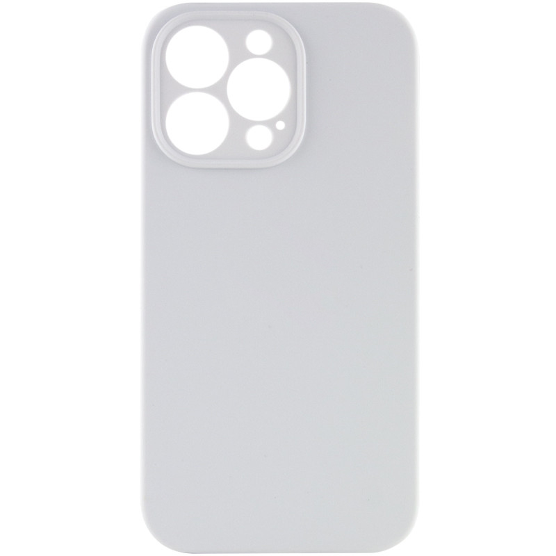 Чохол Silicone Case Full Camera Protective (AA) NO LOGO для Apple iPhone 13 Pro (6.1") (Білий / White)
