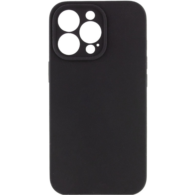 Чехол Silicone Case Full Camera Protective (AA) NO LOGO для Apple iPhone 13 Pro (6.1") (Черный / Black)