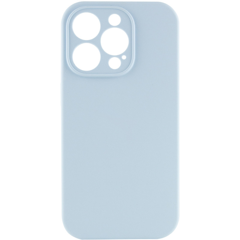 Чехол Silicone Case Full Camera Protective (AA) NO LOGO для Apple iPhone 13 Pro (6.1") (Голубой / Sweet Blue)
