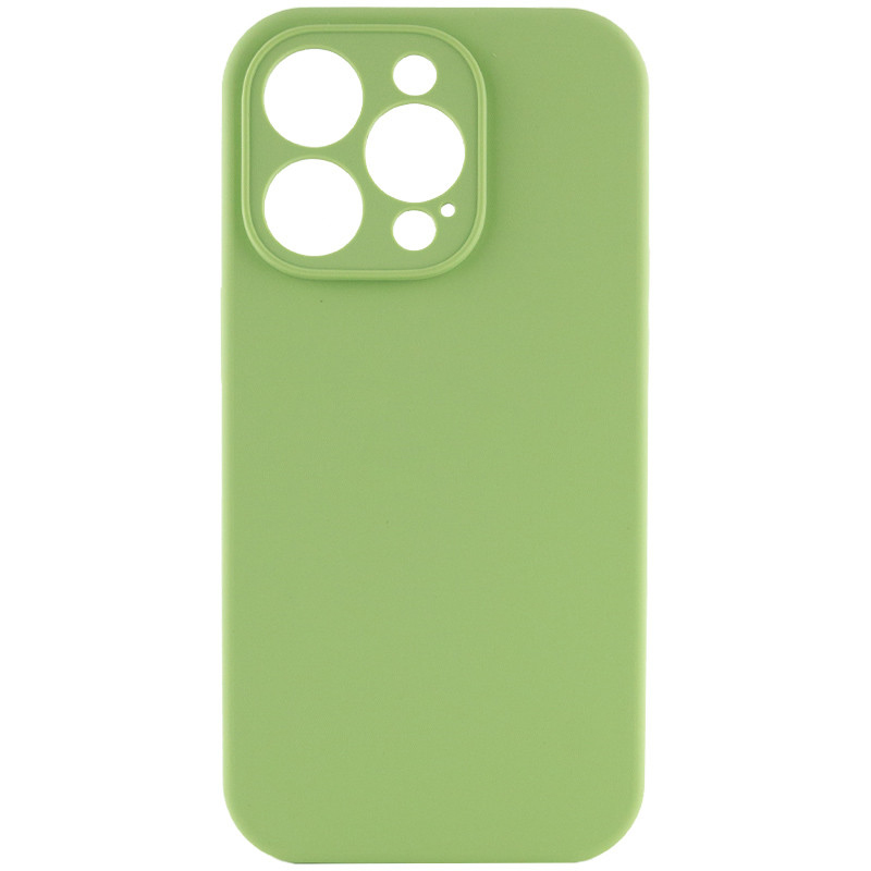 Чохол Silicone Case Full Camera Protective (AA) NO LOGO для Apple iPhone 13 Pro (6.1") (М'ятний / Mint)