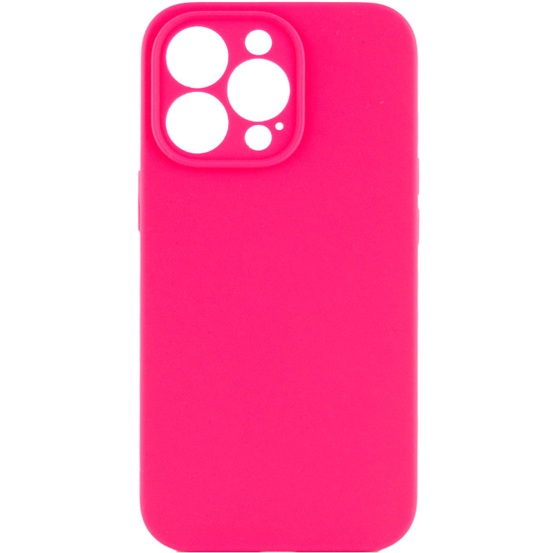 Чохол Silicone Case Full Camera Protective (AA) NO LOGO для Apple iPhone 13 Pro (6.1") (Рожевий / Barbie pink)